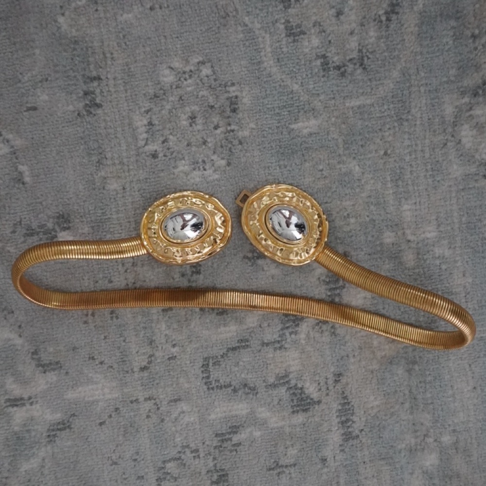 Zara Gold-Toned Crystal Embellished Belt